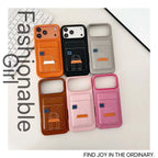 Orange Hermès iPhone 17 Pro Max Case with Card Slot – Luxury Leather Hermes Phone Case