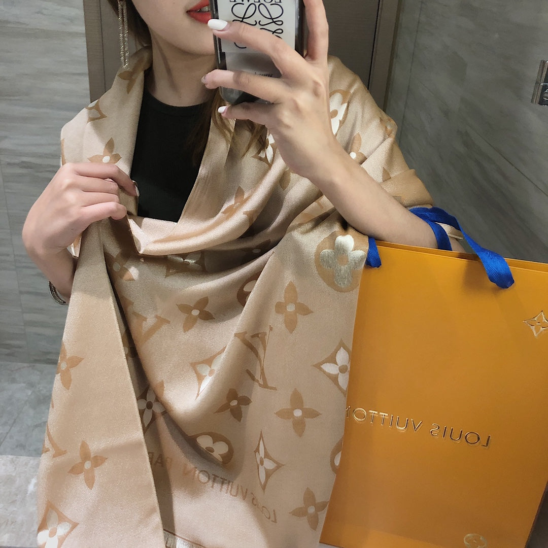 Hermès L Tencel Cotton Jacquard Scarf for Women – product image 8