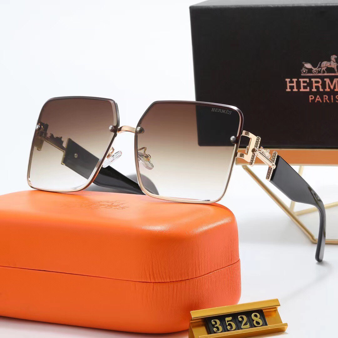 Hermès Oversized Square Metal Polarized Sunglasses for Unisex – product image 4