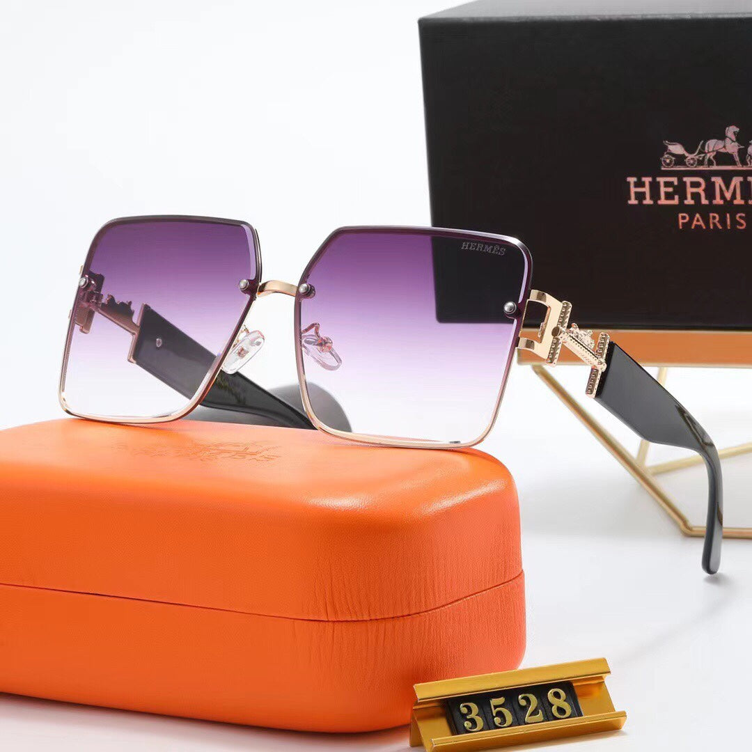 Hermès Oversized Square Metal Polarized Sunglasses for Unisex – product image 5