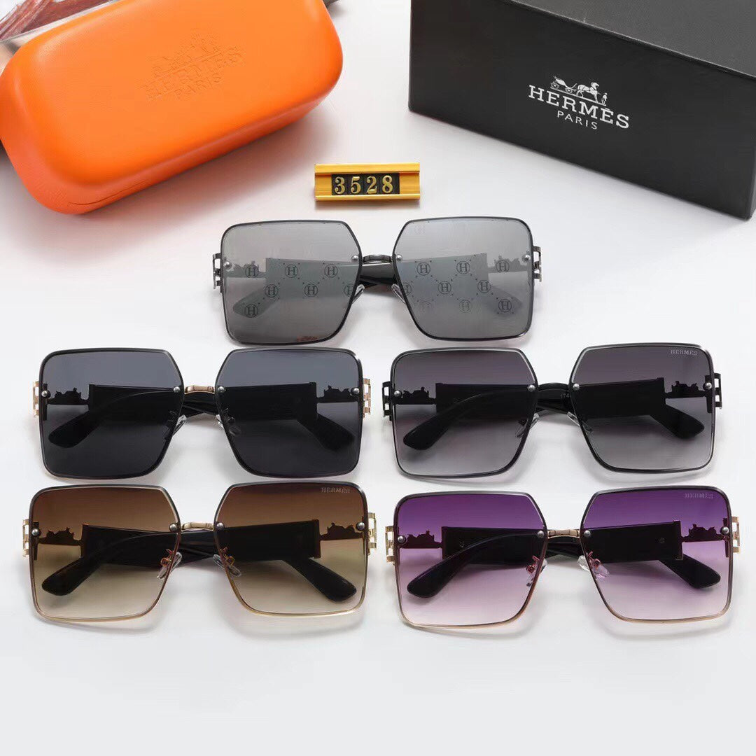 Hermès Oversized Square Metal Polarized Sunglasses for Unisex – product image 11