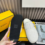 Hermès Suede Fur Slippers – slippers product image 12