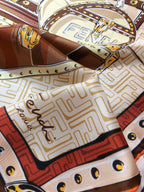 Hermès Vintage Handbag Graphic Print Silk Scarf for Women – product image 11