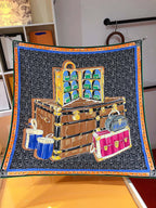 Hermès Vintage Handbag Graphic Print Silk Scarf for Women – product image 3