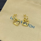 Monogram Flower Pendants Earrings