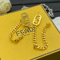 O'Lock Metal Chain Earrings