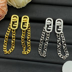 O'Lock Metal Chain Earrings
