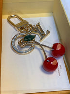 🌟 L- Cherry Keychain: Cute + Luxury, All in One 🍒✨