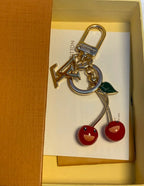 Louis Vuitton Cherry Monogram Bag Charm Keychain