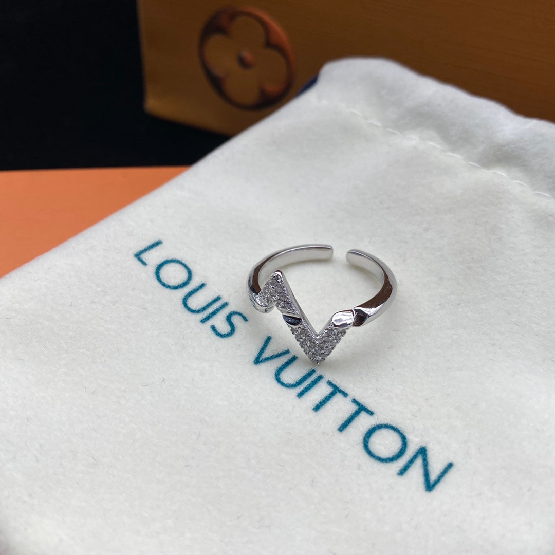 Louis Vuitton 3-Color Classic Zircon Open Ring – Luxury Designer Jewelry – product image 6