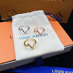 Louis Vuitton 3-Color Classic Zircon Open Ring – Luxury Designer Jewelry – product image 8