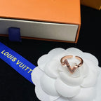 Louis Vuitton 3-Color Classic Zircon Open Ring – Luxury Designer Jewelry – product image 10