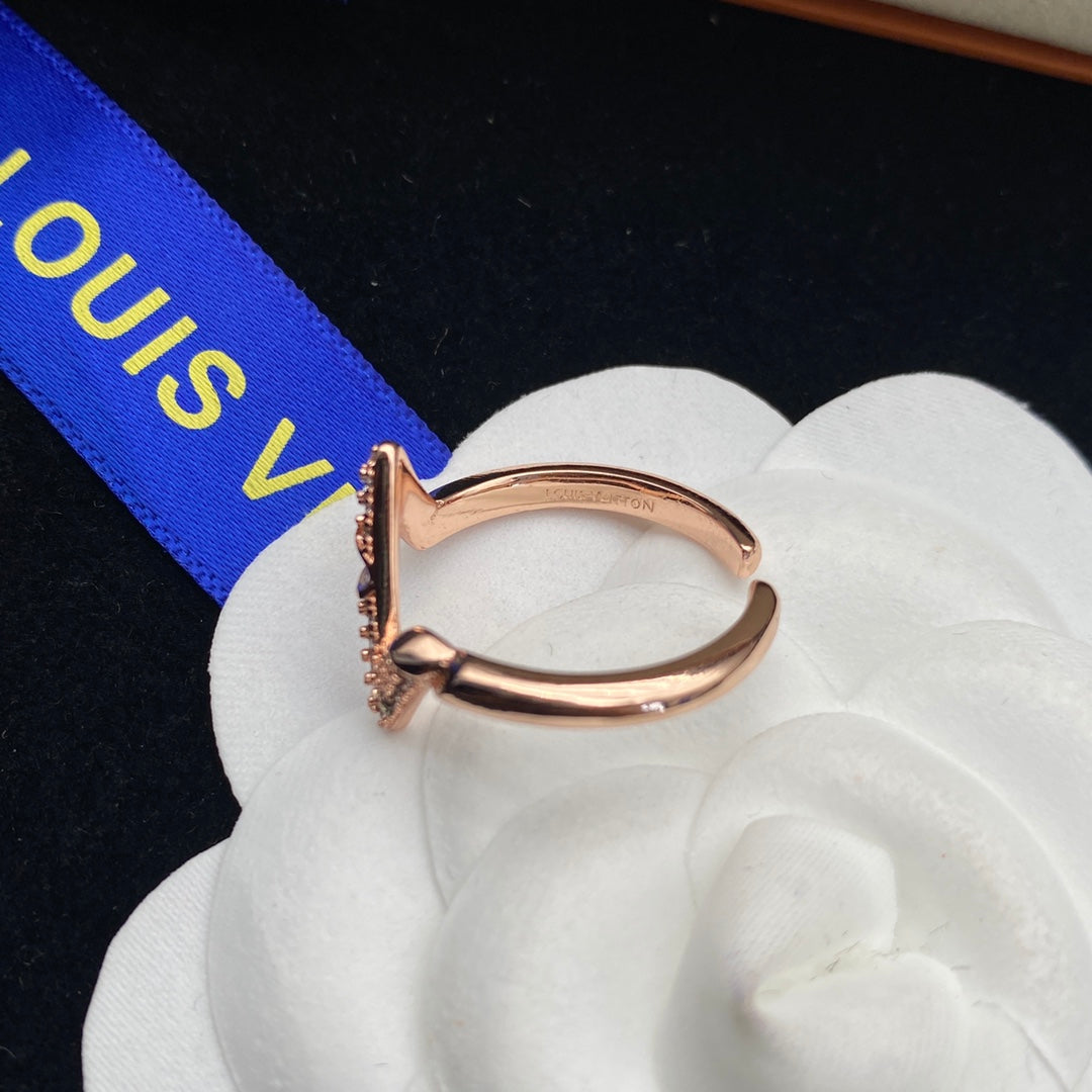 Louis Vuitton 3-Color Classic Zircon Open Ring – Luxury Designer Jewelry – product image 11