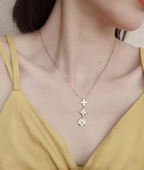 Louis Vuitton 3 Flower Necklace – Luxury Designer Jewelry – product image 3