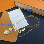 Louis Vuitton 3 Flower Necklace – Luxury Designer Jewelry – product image 4
