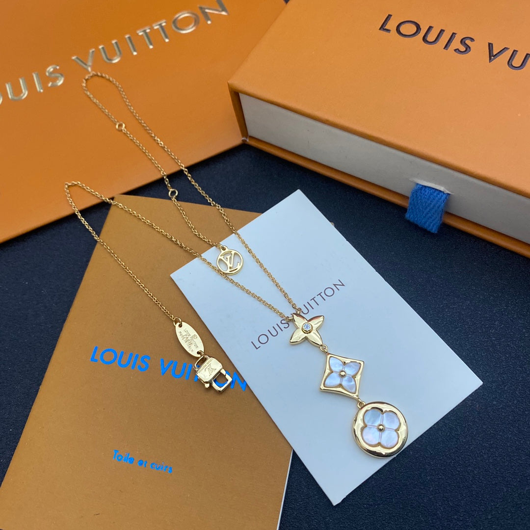 Louis Vuitton 3 Flower Necklace – Luxury Designer Jewelry – product image 6