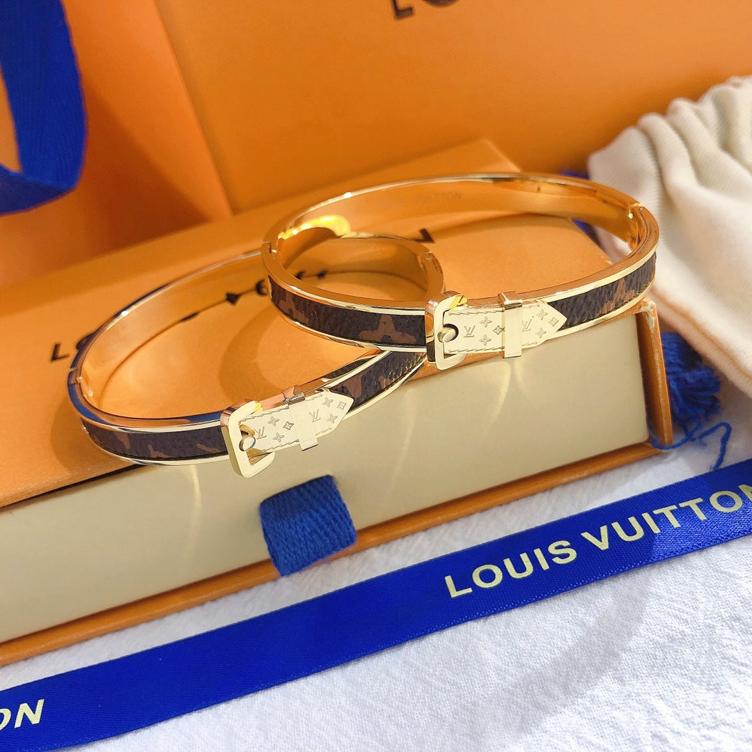 Louis Vuitton Belt Buckle Monogram Bracelet – Luxury Jewelry – product image 1