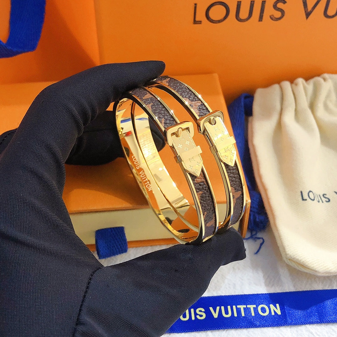 Louis Vuitton Belt Buckle Monogram Bracelet – Luxury Jewelry – product image 2