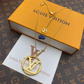 Louis Vuitton Big Circle Logo Necklace – Luxury Designer Jewelry – product image 1