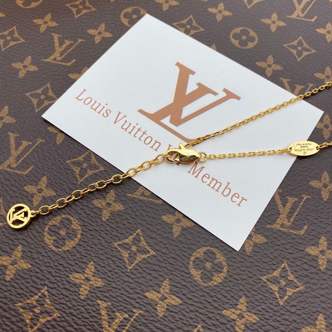 Louis Vuitton Big Circle Logo Necklace – Luxury Designer Jewelry – product image 5
