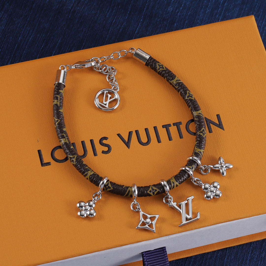 Louis Vuitton Blooming Pendant Leather Bracelet – Luxury Jewelry – product image 4