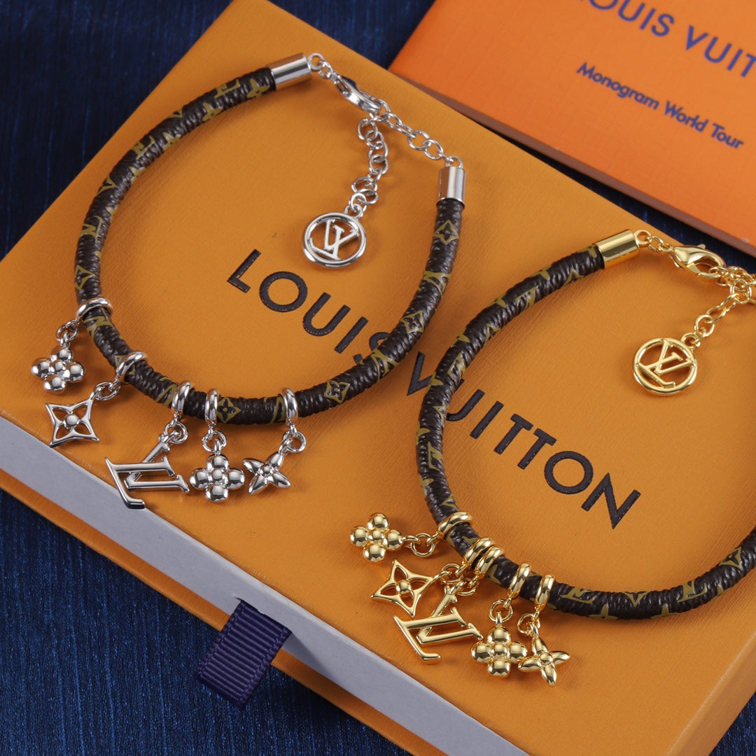 Louis Vuitton Blooming Pendant Leather Bracelet – Luxury Jewelry – product image 7