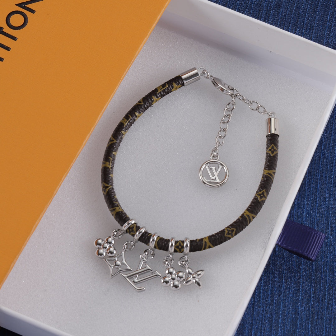 Louis Vuitton Blooming Pendant Leather Bracelet – Luxury Jewelry – product image 8