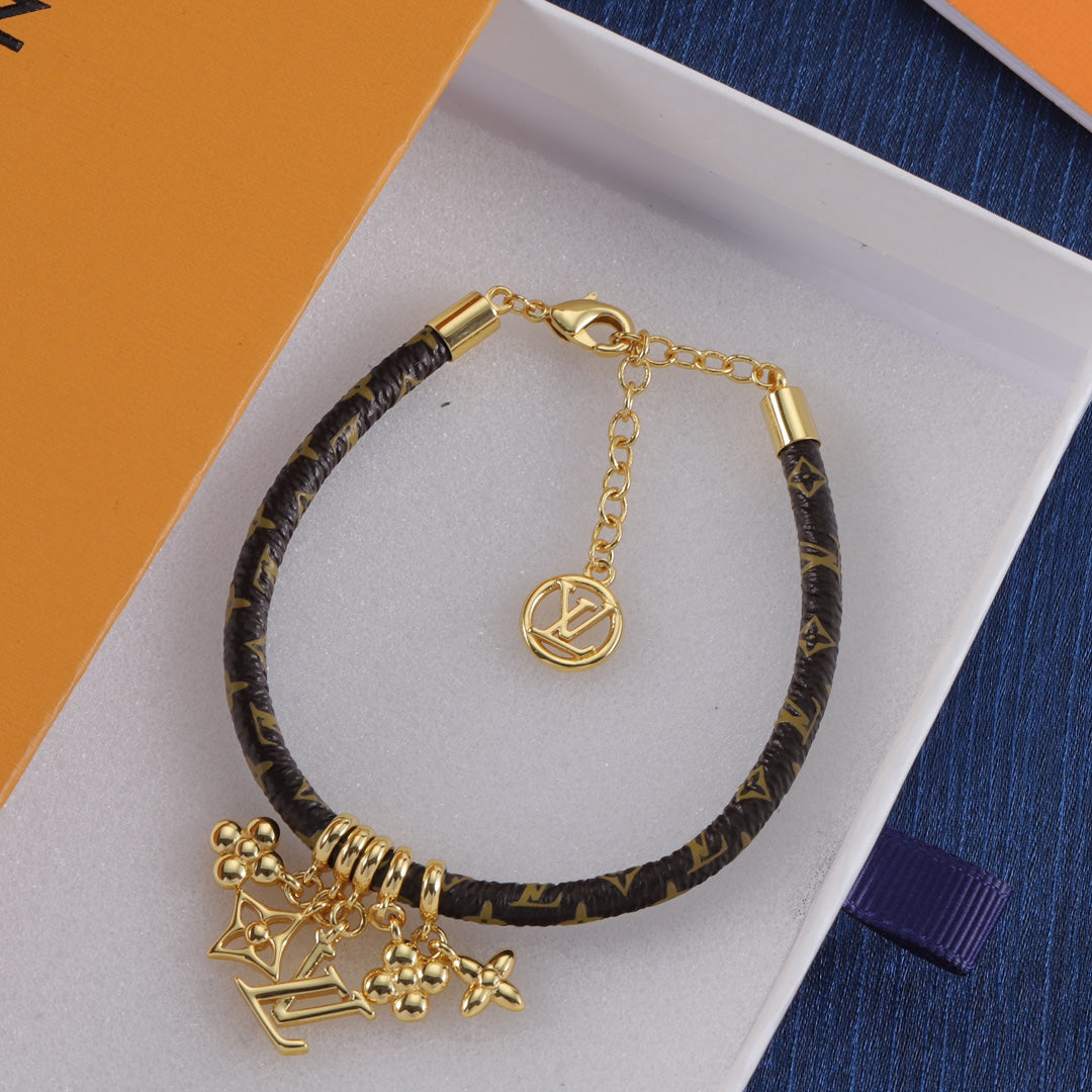 Louis Vuitton Blooming Pendant Leather Bracelet – Luxury Jewelry – product image 9