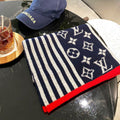 Louis Vuitton Cashmere 4 Colorblock Monogram Knitted Scarf for Women – product image 1