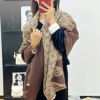 Louis Vuitton Cashmere Colorblock Edition Letter Jacquard Scarf for Women – product image 21