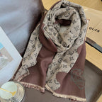 Louis Vuitton Cashmere Colorblock Edition Letter Jacquard Scarf for Women – product image 6