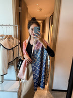 Louis Vuitton Cashmere Gradient Heart Monogram Scarf Shawl for Women – product image 11