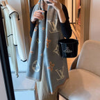 Louis Vuitton Cashmere Leopard Print Monogram Scarf Shawl for Women – product image 22