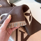 Louis Vuitton Cashmere Leopard Print Monogram Scarf Shawl for Women – product image 25