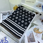 Louis Vuitton Cashmere Letter Jacquard Scarf Shawl for Women – product image 1
