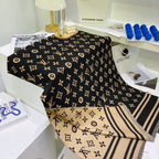 Louis Vuitton Cashmere Letter Jacquard Scarf Shawl for Women – product image 12