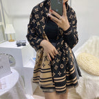 Louis Vuitton Cashmere Letter Jacquard Scarf Shawl for Women – product image 14