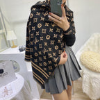 Louis Vuitton Cashmere Letter Jacquard Scarf Shawl for Women – product image 15