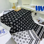 Louis Vuitton Cashmere Letter Jacquard Scarf Shawl for Women – product image 8