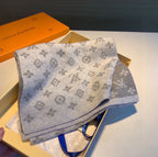 Louis Vuitton Cashmere Monogram Elements Jacquard Knitted Scarf for Women – product image 2