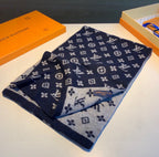 Louis Vuitton Cashmere Monogram Elements Jacquard Knitted Scarf for Women – product image 7