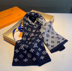 Louis Vuitton Cashmere Monogram Elements Jacquard Knitted Scarf for Women – product image 9