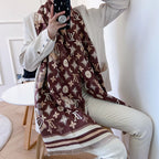 Louis Vuitton Cashmere Monogram Jacquard Scarf Shawl for Women – product image 24