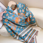 Louis Vuitton Cashmere Monogram Jacquard Scarf Shawl for Women – product image 30