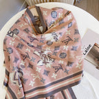 Louis Vuitton Cashmere Monogram Jacquard Scarf Shawl for Women – product image 31