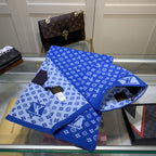 Louis Vuitton Cashmere Monogram Letter Jacquard Scarf Hat Set for Women – product image 24