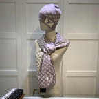 Louis Vuitton Cashmere Monogram Letter Jacquard Scarf Hat Set for Women – product image 31