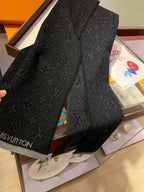 Louis Vuitton Cashmere Monogram Men's Knitted Scarf for Women – product image 10