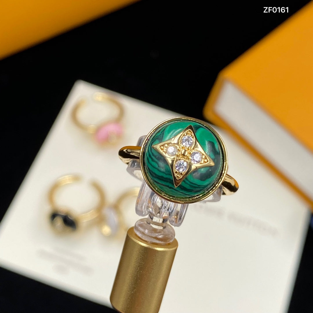 Louis Vuitton Chalcedony Crystal Open Ring – Luxury Designer Jewelry – product image 3