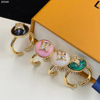 Louis Vuitton Chalcedony Crystal Open Ring – Luxury Designer Jewelry – product image 9
